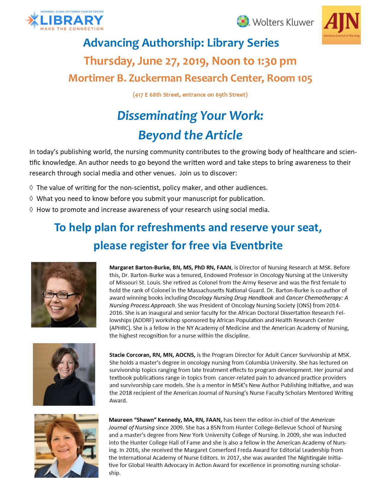 Disseminating Your Work: Beyond the Article Disseminating Your Work: Beyond the Article