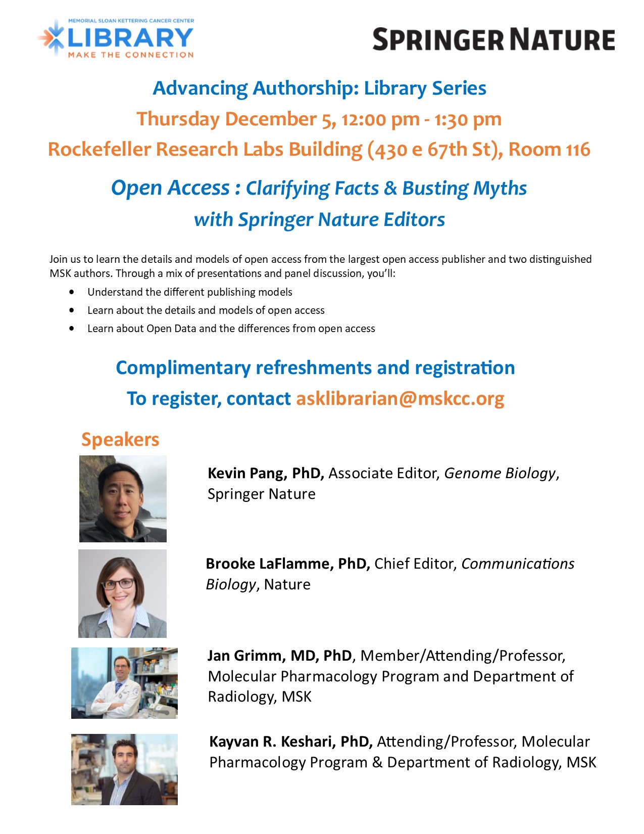 Open Access : Clarifying Facts & Busting Myths with Springer Nature Editors Open Access : Clarifying Facts & Busting Myths with Springer Nature Editors