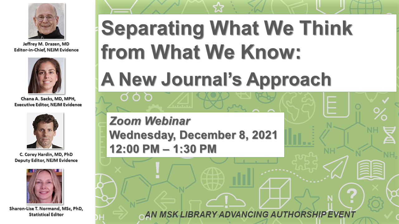 Separating What We Think From What We Know: A New Journal's Approach Separating What We Think From What We Know: A New Journal's Approach