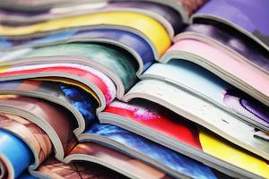A photo of journal issues stacked together